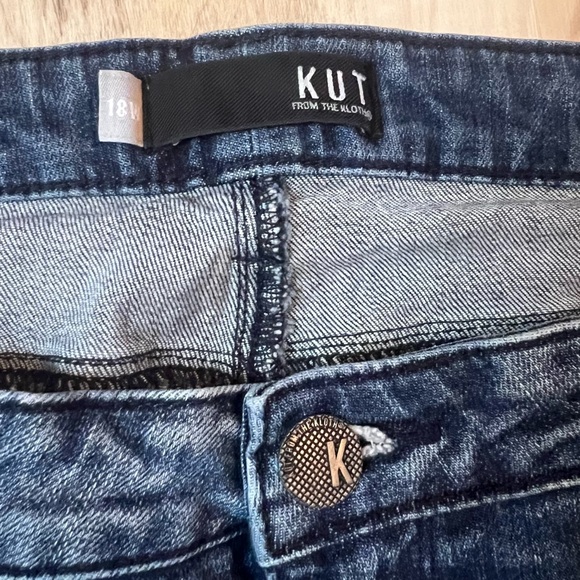 KUT FROM THE KLOTH Reese Ankle Straight Leg Distressed Jeans Women’s Size 18w - Picture 6 of 13